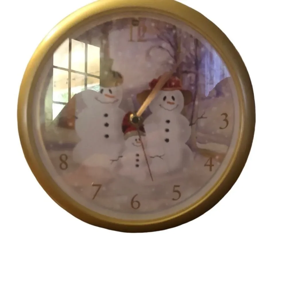 Feldstein & Associates, Inc. Snow Family Clock 12 Traditional Carols Every Hour